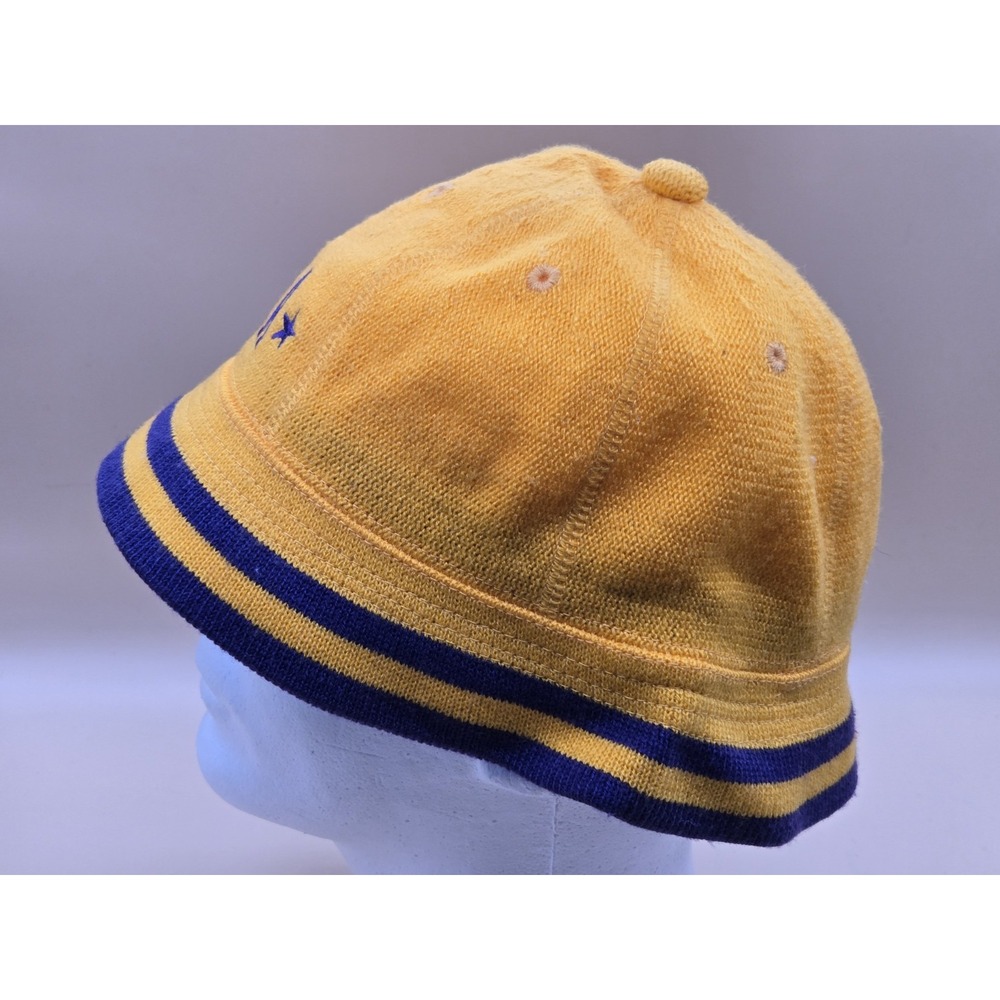 Vintage Nike Los Angeles Lakers Throwback Bucket Hat Yellow/Purple LA Lakers Cap - Picture 2 of 8